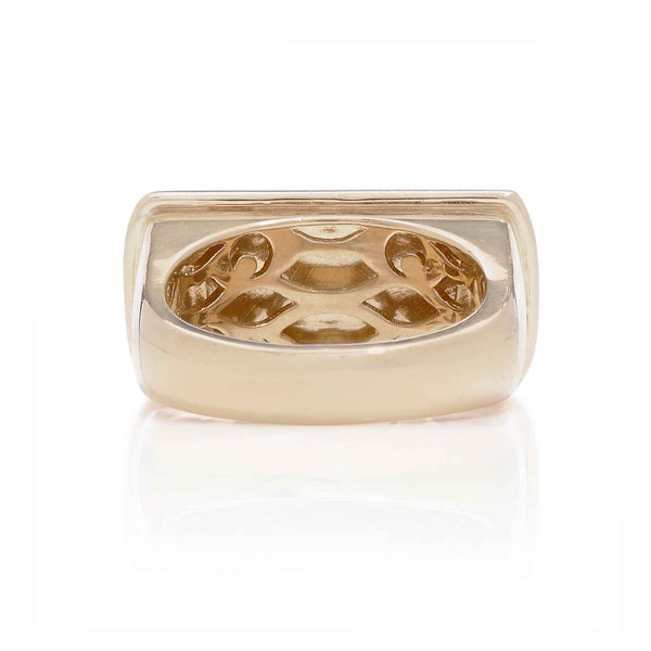 Black Enamel Eyes Ring
