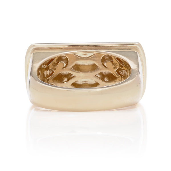 Black Enamel Eyes Ring