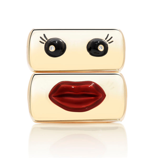 Black Enamel Eyes Ring