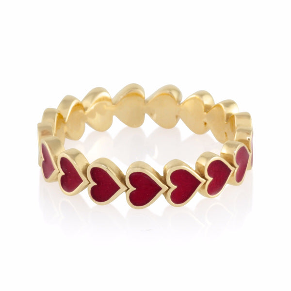 Gold Heart Stacking Ring