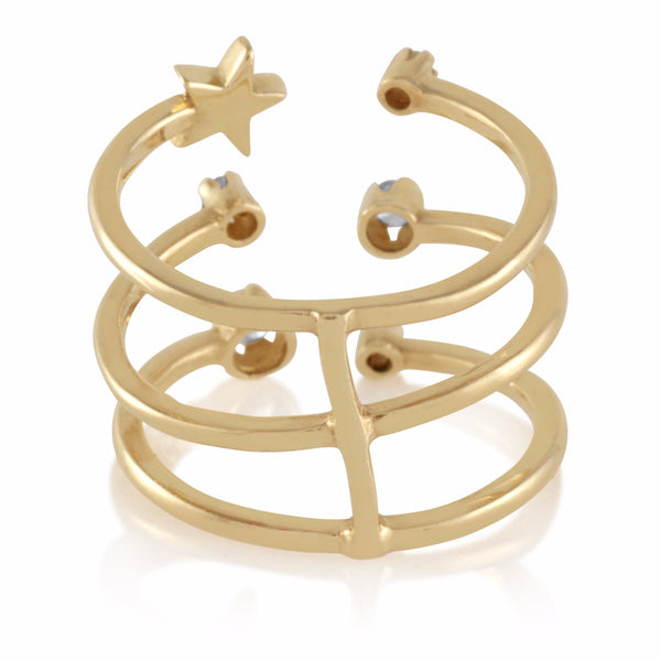 Diamond Triple Band Ring