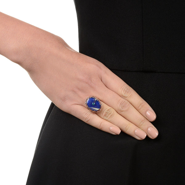 Lapis and Sapphire Ring