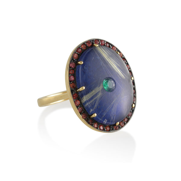 Lapis and Sapphire Ring
