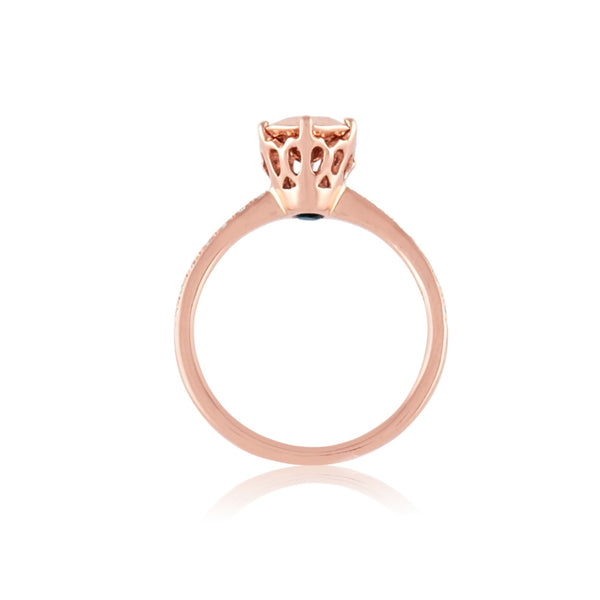 Hazeline Rose Gold Solitaire Ring