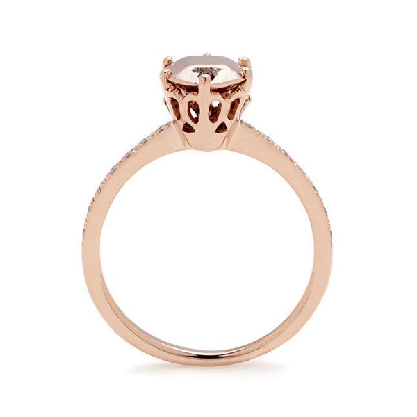 Hazeline Rose Gold Solitaire Ring