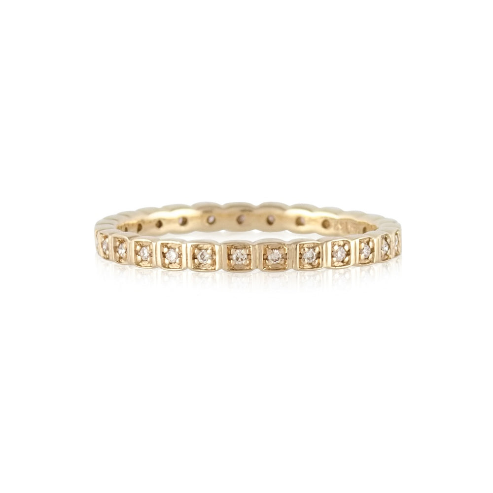 Diamond Wheat Eternity Band
