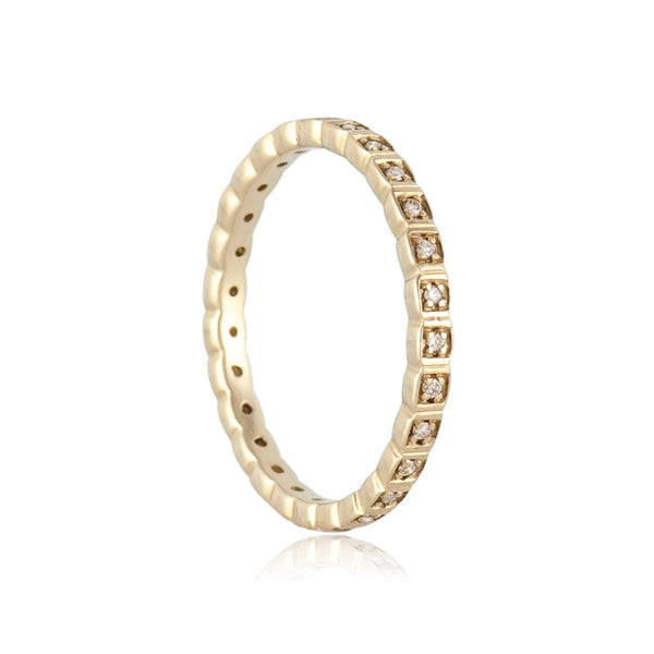 Diamond Wheat Eternity Band
