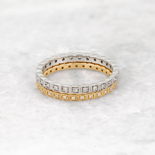 Diamond Wheat Eternity Band
