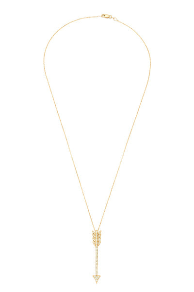 14k Gold Arrow Necklace