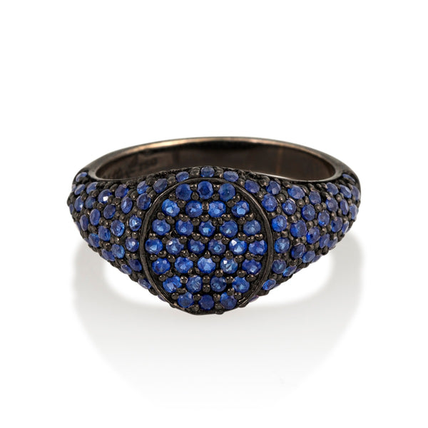 Blue Sapphire Les Chevalières Ring