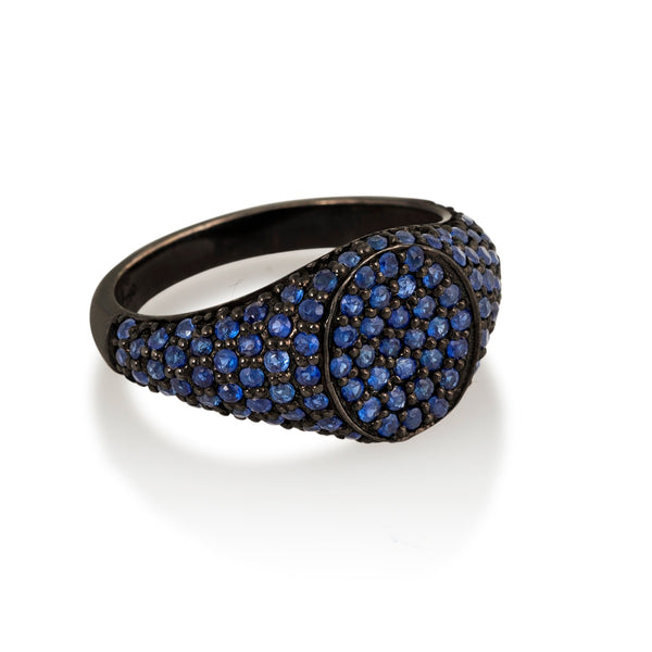 Blue Sapphire Les Chevalières Ring