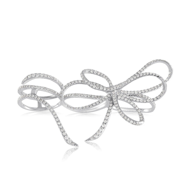 Cross Finger Bow Ring