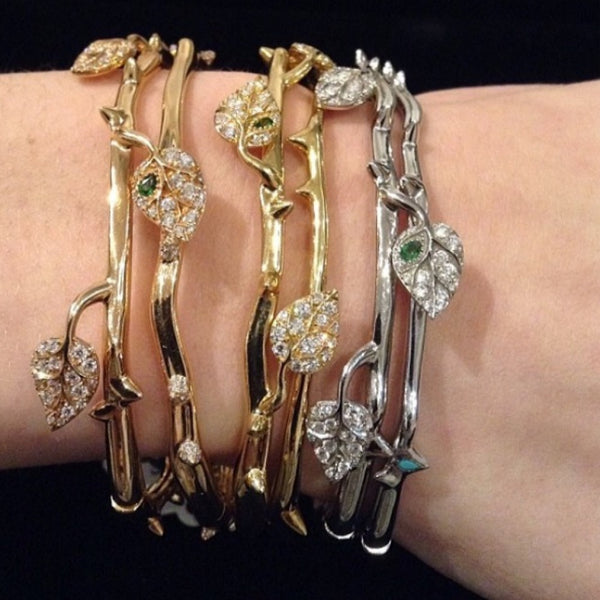 Diamond Thorn Bangle