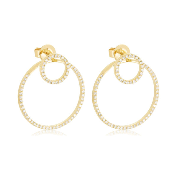 Diamond Halo Ear Jackets