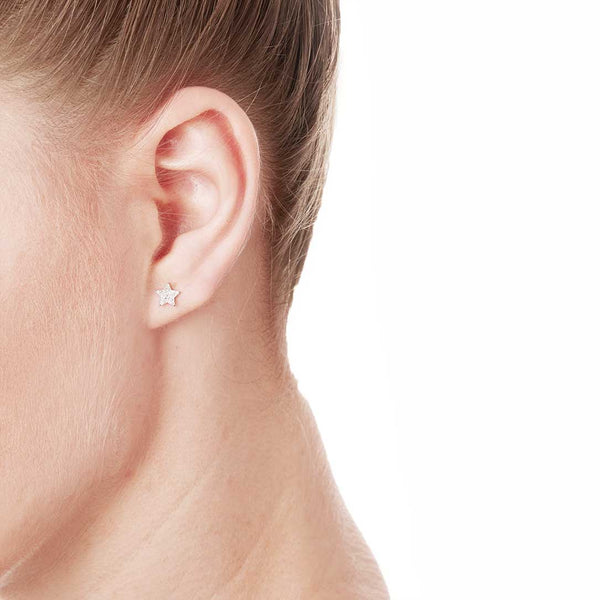 Diamond Shooting Star Threader Earrings