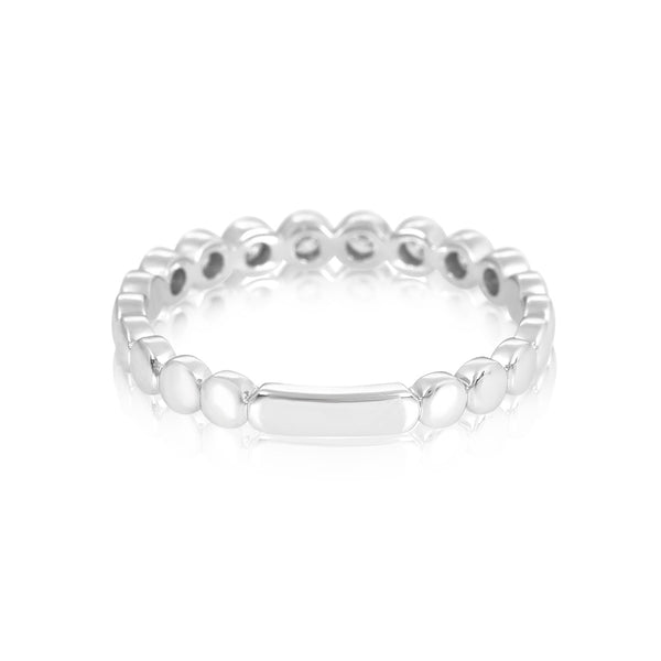 Diamond Bezel Stack Ring