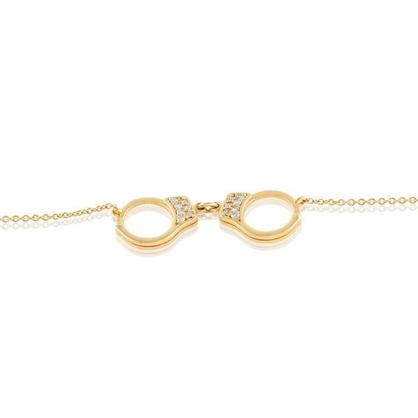 14k Gold Handcuff Charm