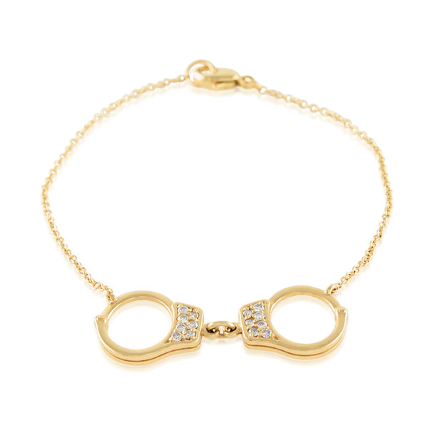 14k Gold Handcuff Charm