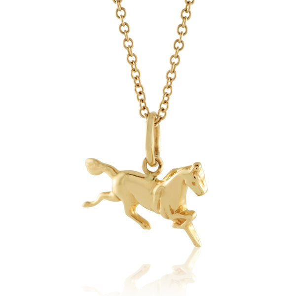 14k Gold Horse Charm