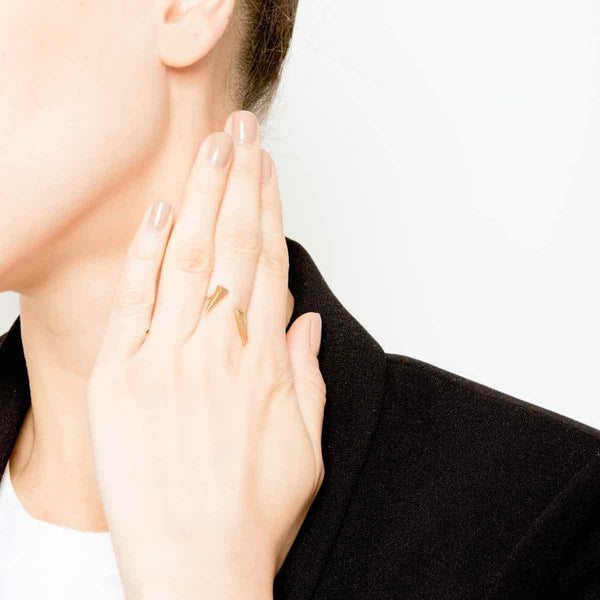 Double Pyramid Ring
