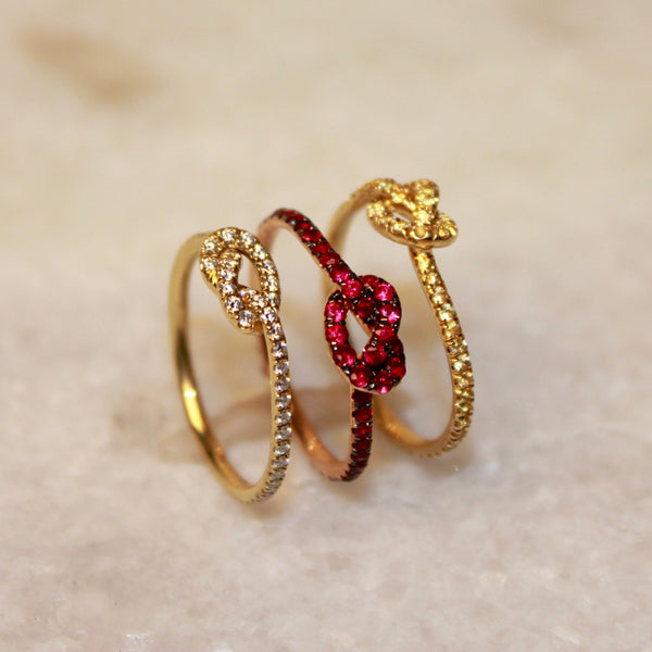 Diamond Love Knot Ring
