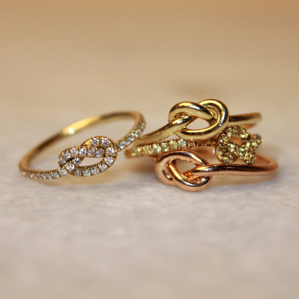 Diamond Love Knot Ring