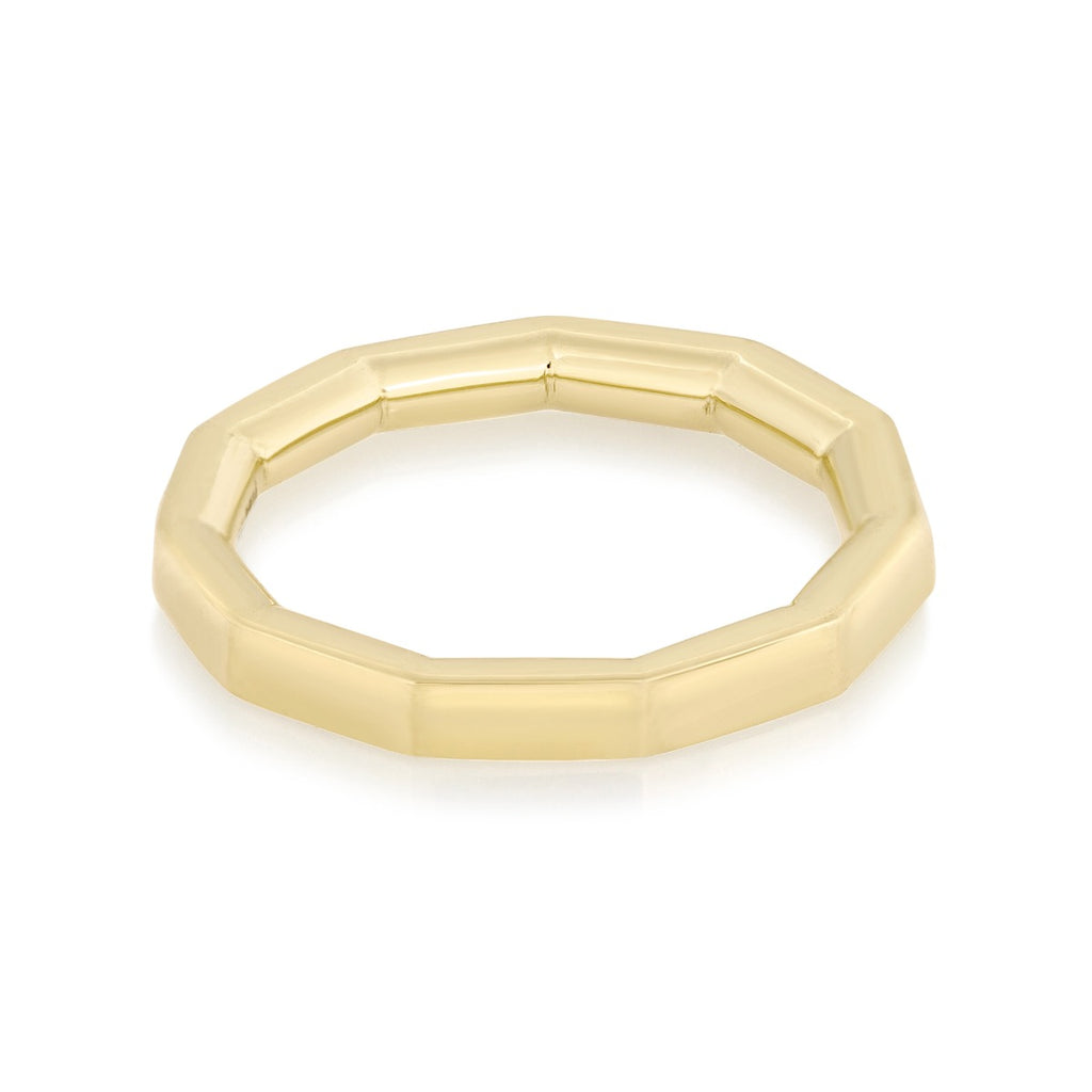 Gold Hendecagon Ring