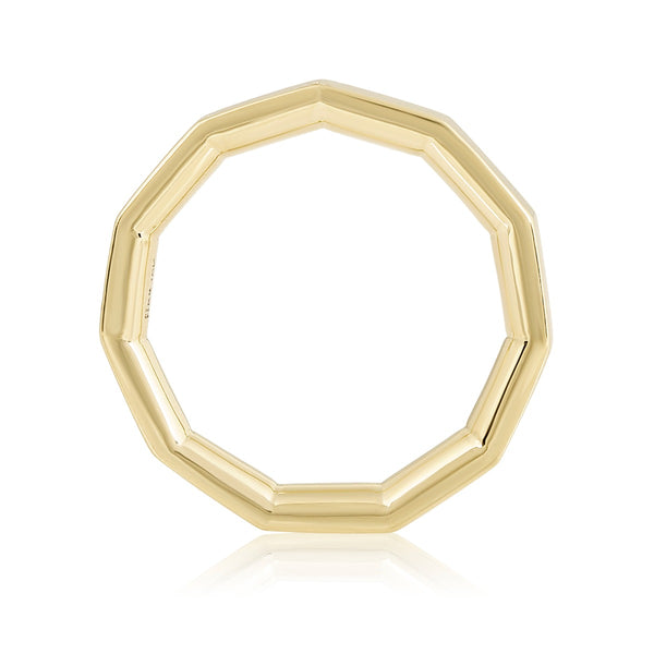 Gold Hendecagon Ring
