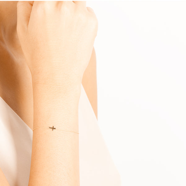 Gold Cross Bracelet