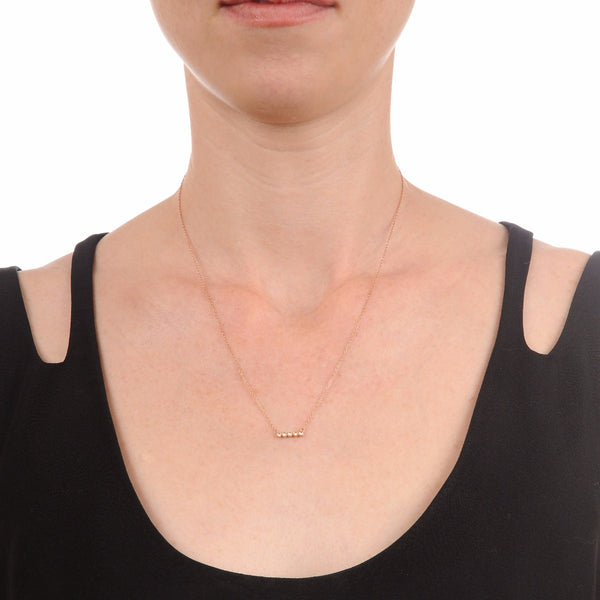 Diamond Bezel Necklace