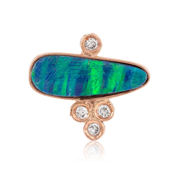 Blue Opal Stud