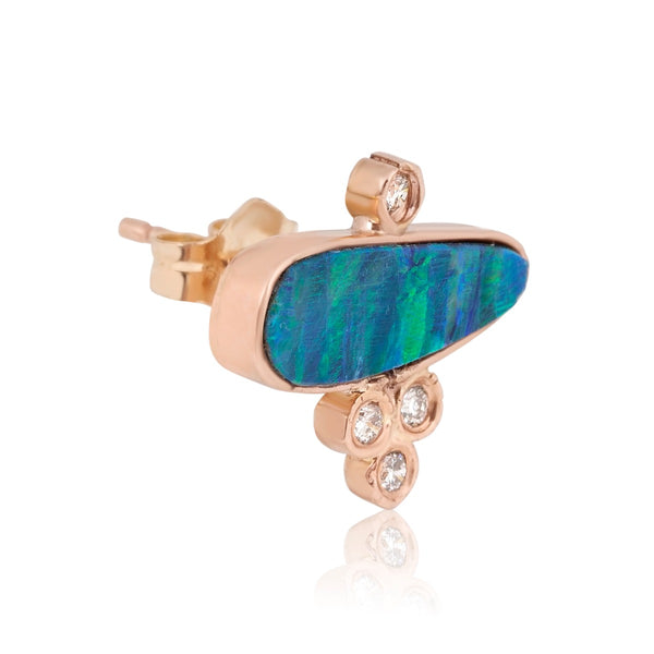 Blue Opal Stud