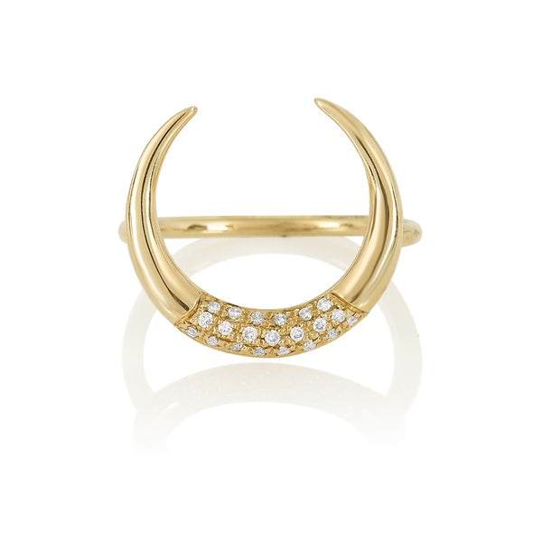 Diamond Horn Ring