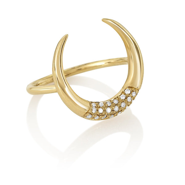 Diamond Horn Ring