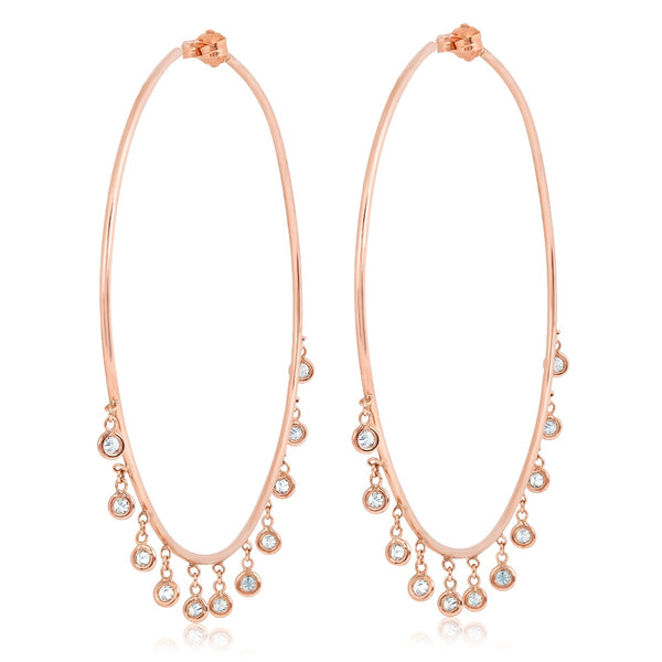 Diamond Shaker Hoops