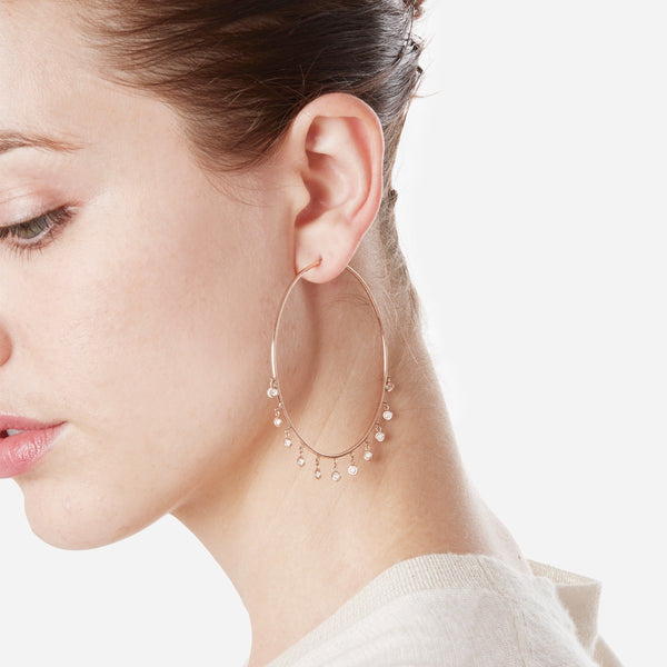 Diamond Shaker Hoops