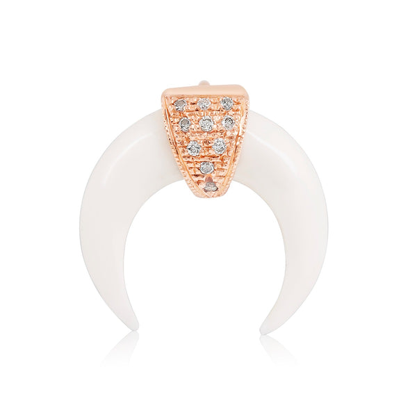 Double Bone Horn Stud