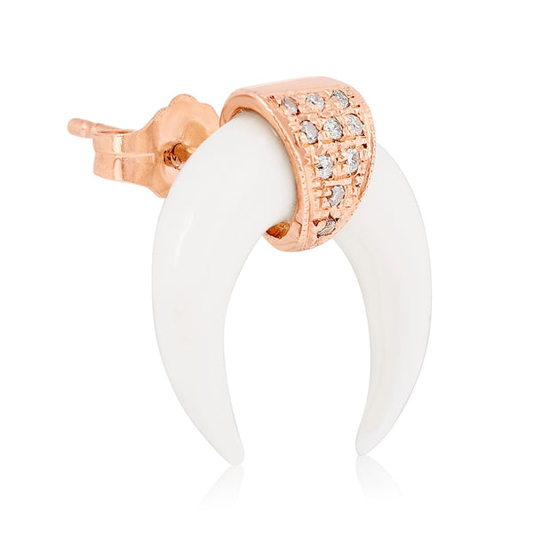 Double Bone Horn Stud