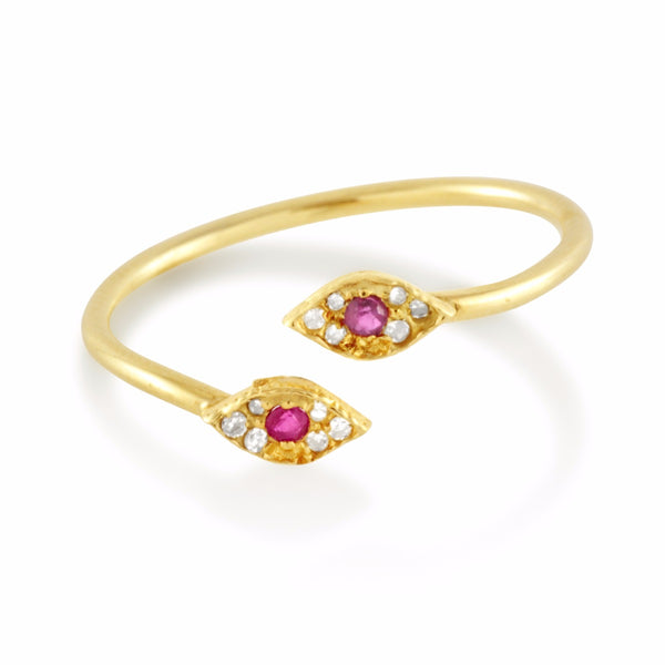 Double Eye Wrap Ring