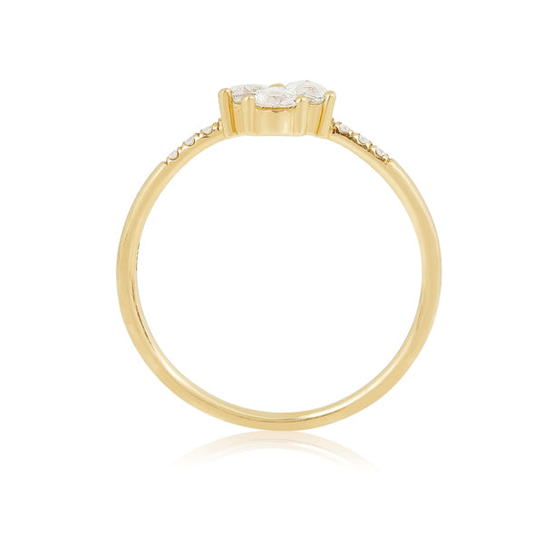 Diamond Triad Ring
