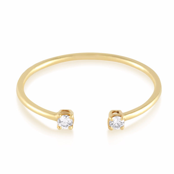 Diamond Accent Cuff Ring