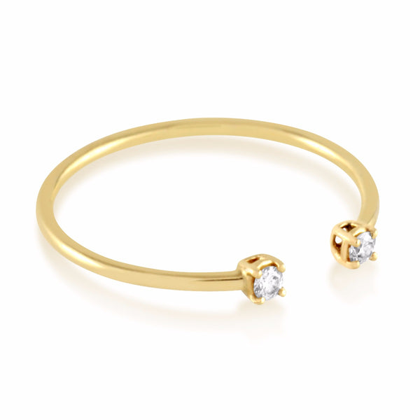 Diamond Accent Cuff Ring