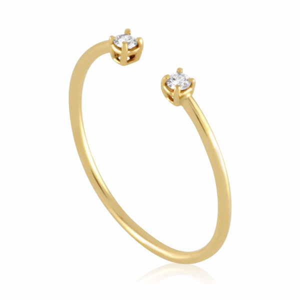 Diamond Accent Cuff Ring