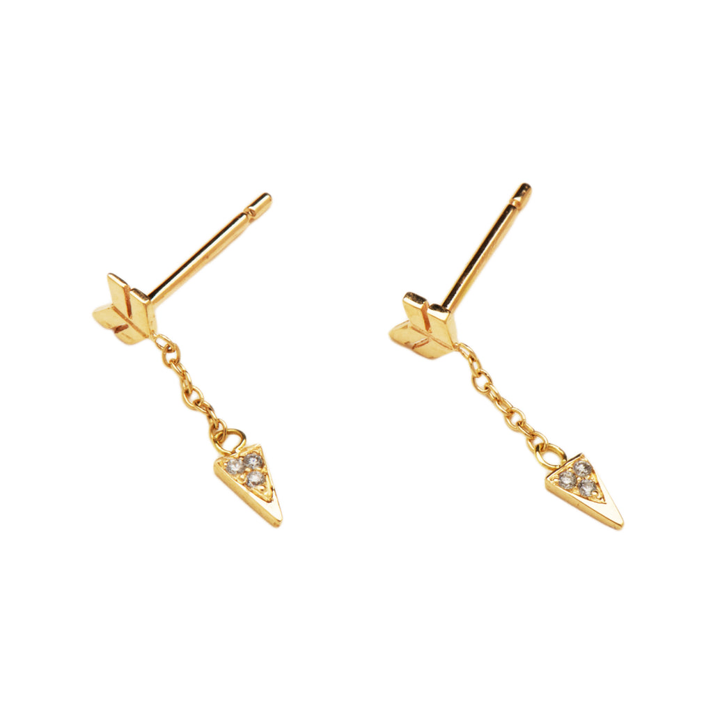 Diamond Arrow Earrings