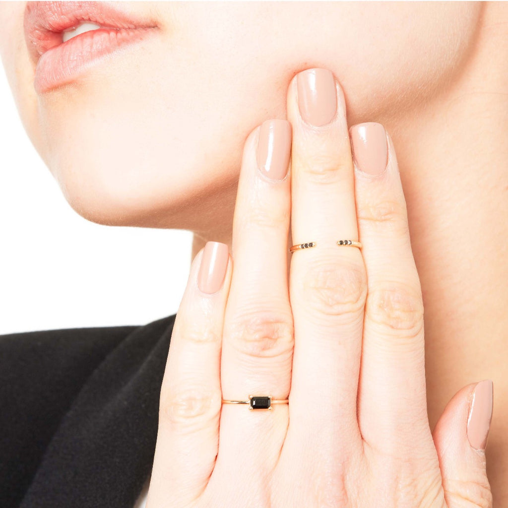 Black Equilibrium Cuff Ring