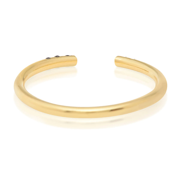 Black Equilibrium Cuff Ring