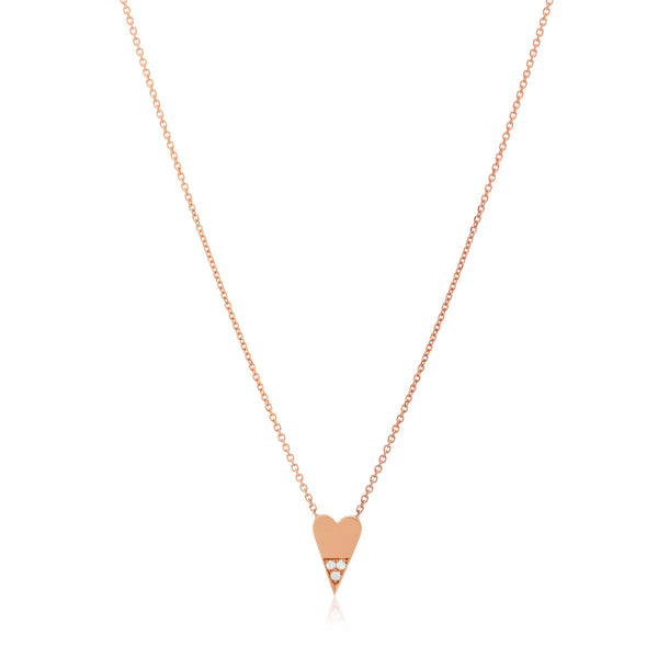 Diamond Dipped Heart Necklace