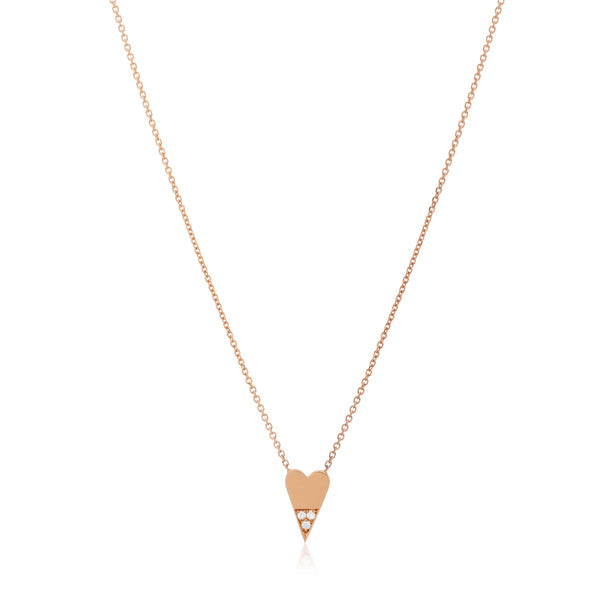 Diamond Dipped Heart Necklace