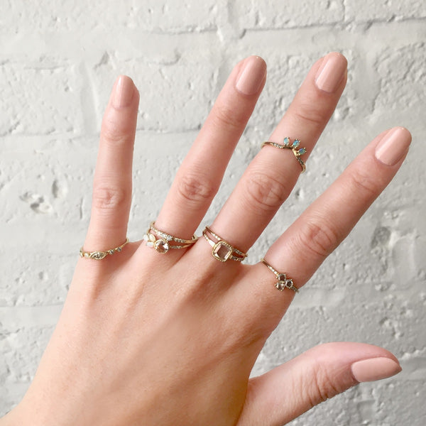 Diamond Triad Ring