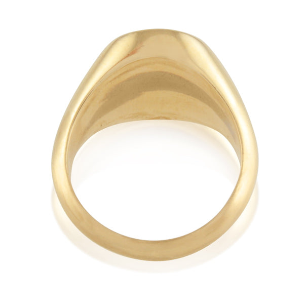 Champagne Diamond Candy Signet Ring